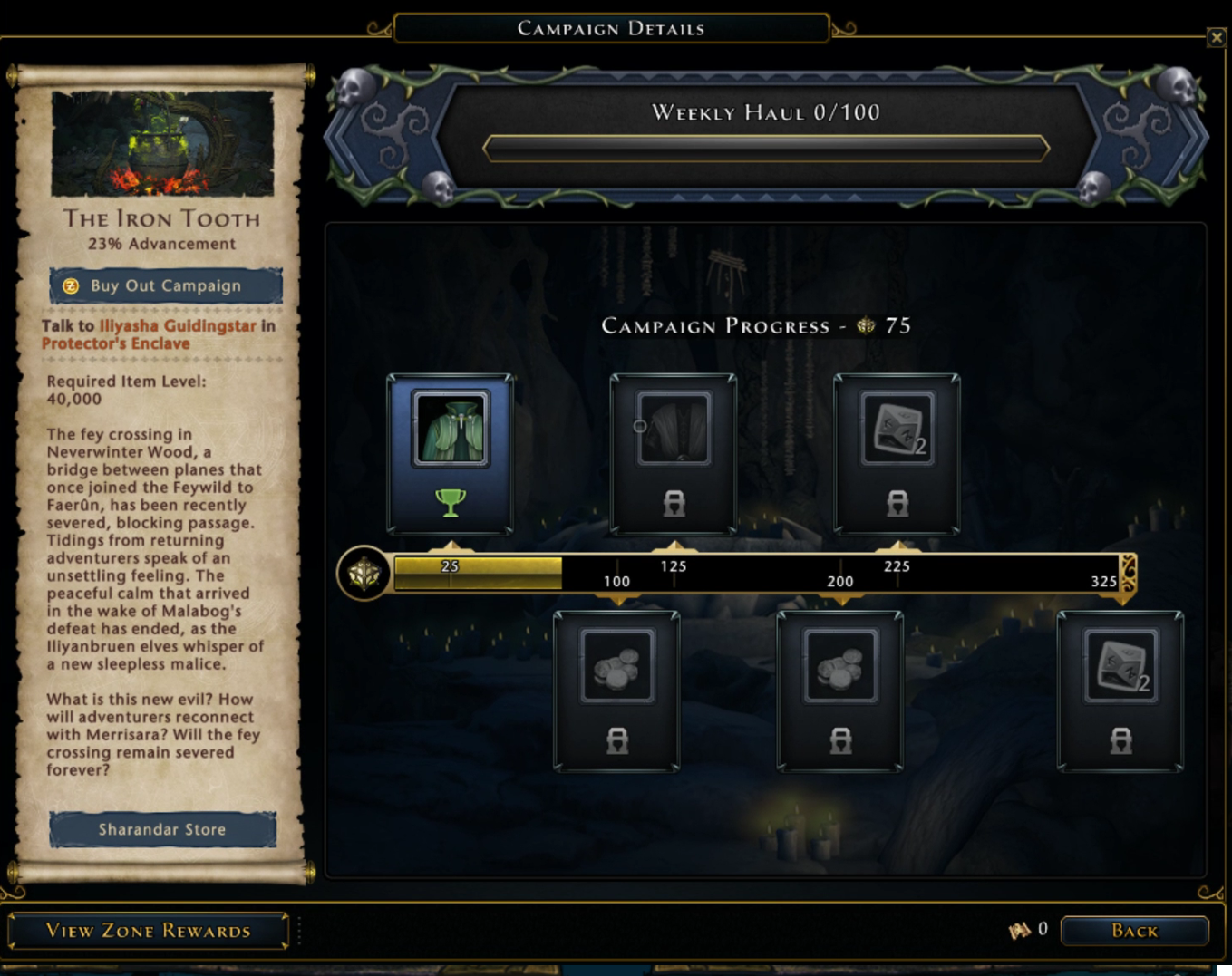 Screenshot of implemented campaign detail